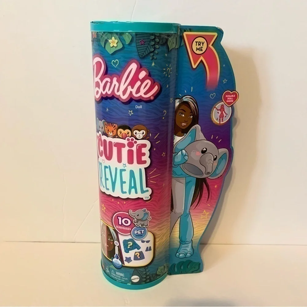NIP. BARBIE Cutie Reveal Jungle Series Elephant